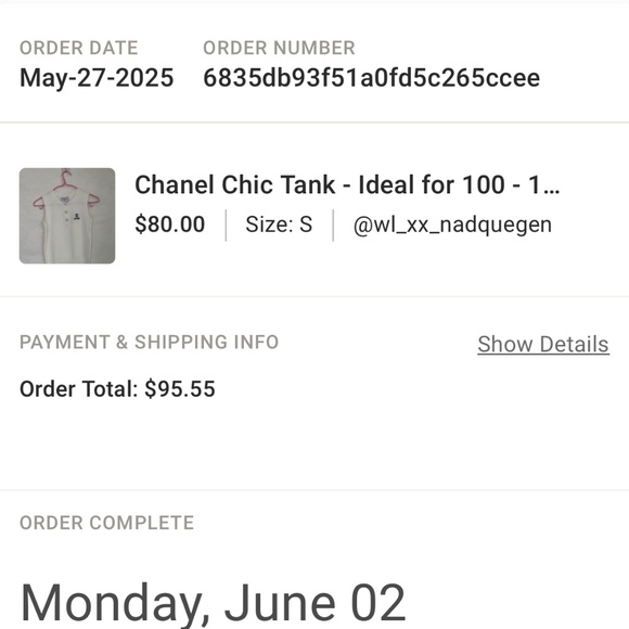 Chanel Chic Tank - xs - Picture 1 of 2